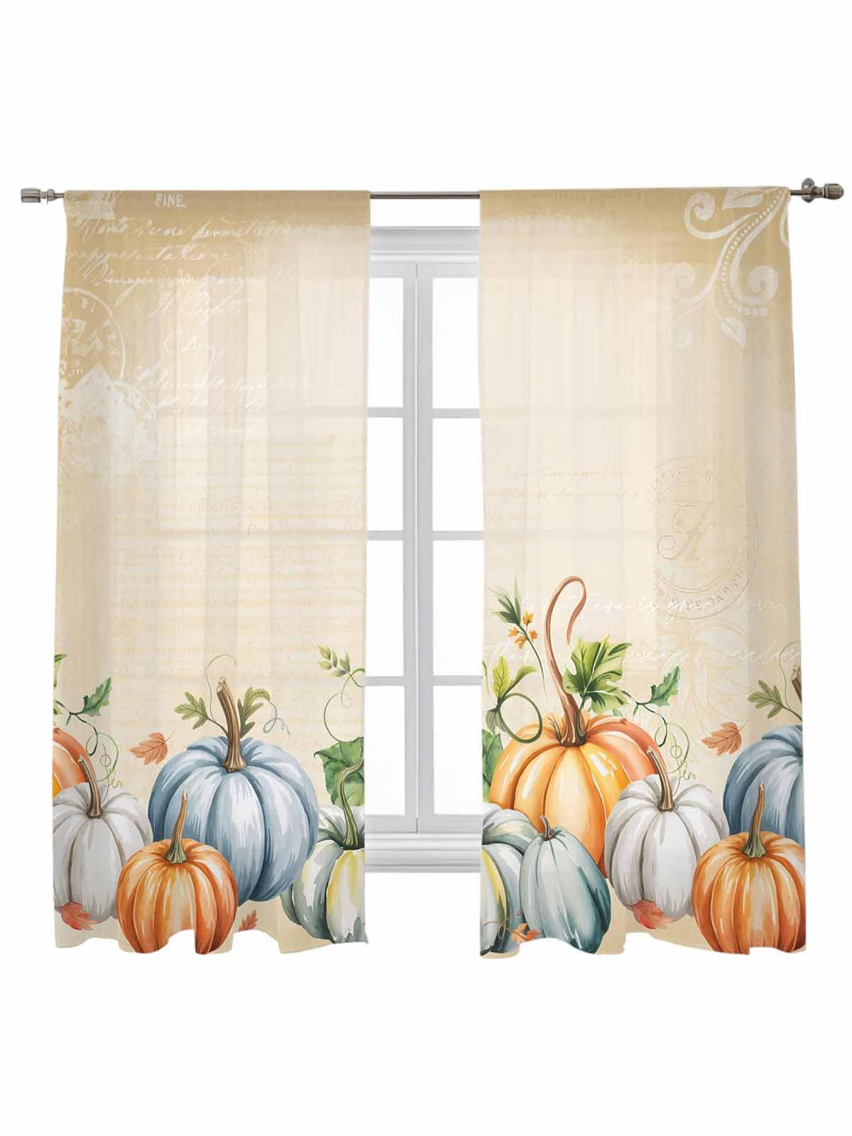Oil Modern Paintings Abstract Sheer Curtains 84 Inch Length 2 Panels Set, Geometric Artwork Grey and Brown Semi Transparent Voile Rod Pocket Curtains for Living Dining Room Bedroom Drapes