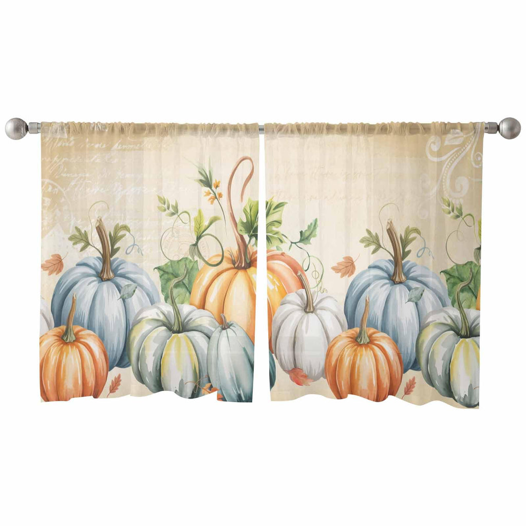Oil Modern Paintings Abstract Sheer Curtains 84 Inch Length 2 Panels Set, Geometric Artwork Grey and Brown Semi Transparent Voile Rod Pocket Curtains for Living Dining Room Bedroom Drapes