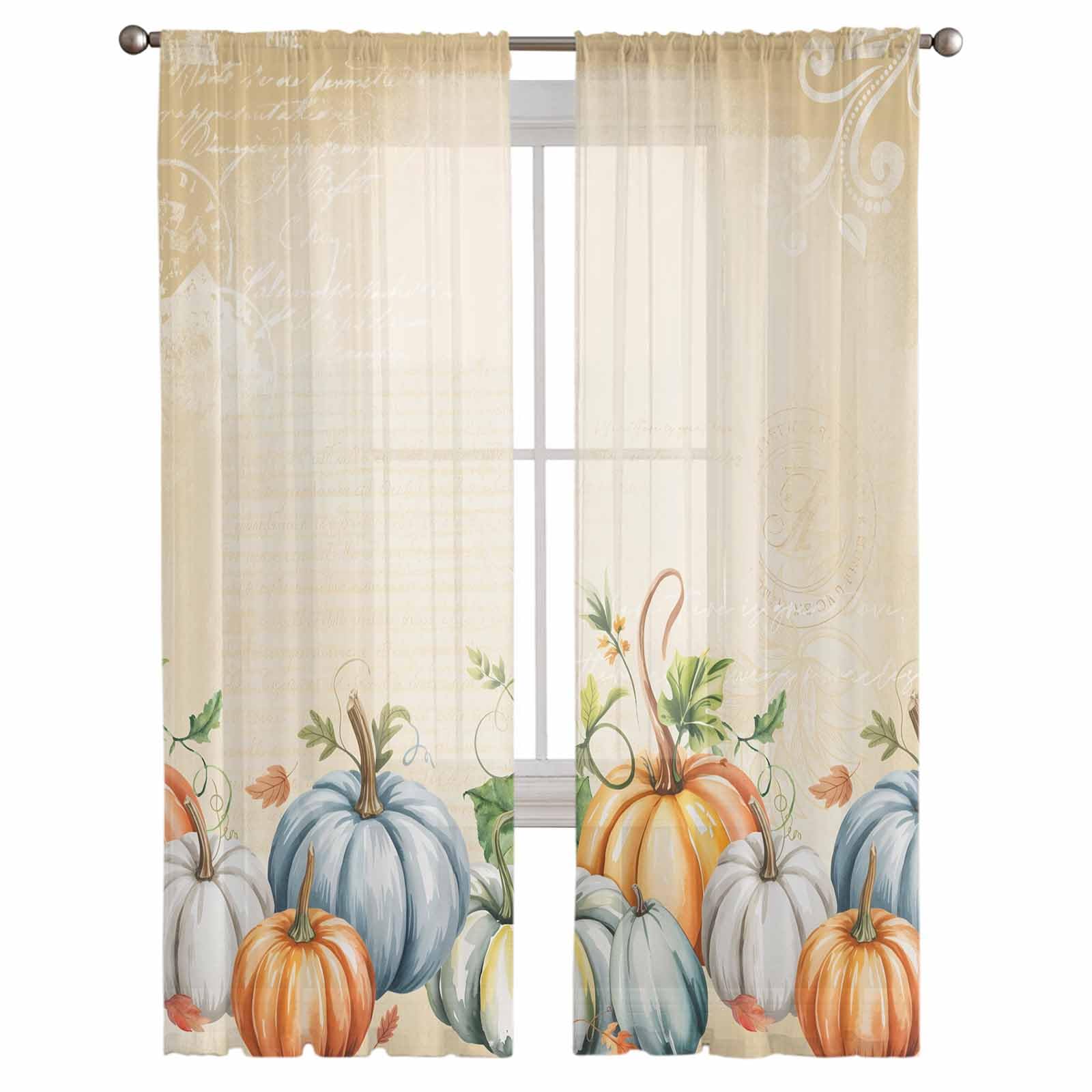 Oil Modern Paintings Abstract Sheer Curtains 84 Inch Length 2 Panels Set, Geometric Artwork Grey and Brown Semi Transparent Voile Rod Pocket Curtains for Living Dining Room Bedroom Drapes