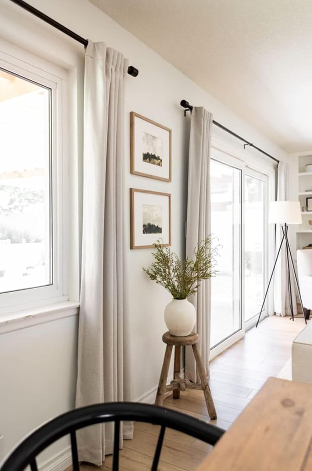 50×84" Cream Blackout Curtains, 2 Panels Thermal Insulated Drapes for Bedroom Living Room