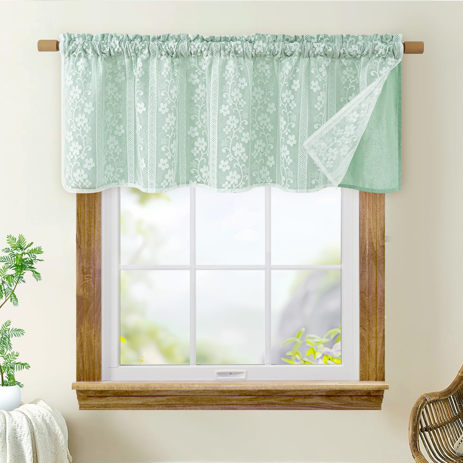 2-Panel 52×84" Beige Linen Curtains, Boho Farmhouse Window Drapes