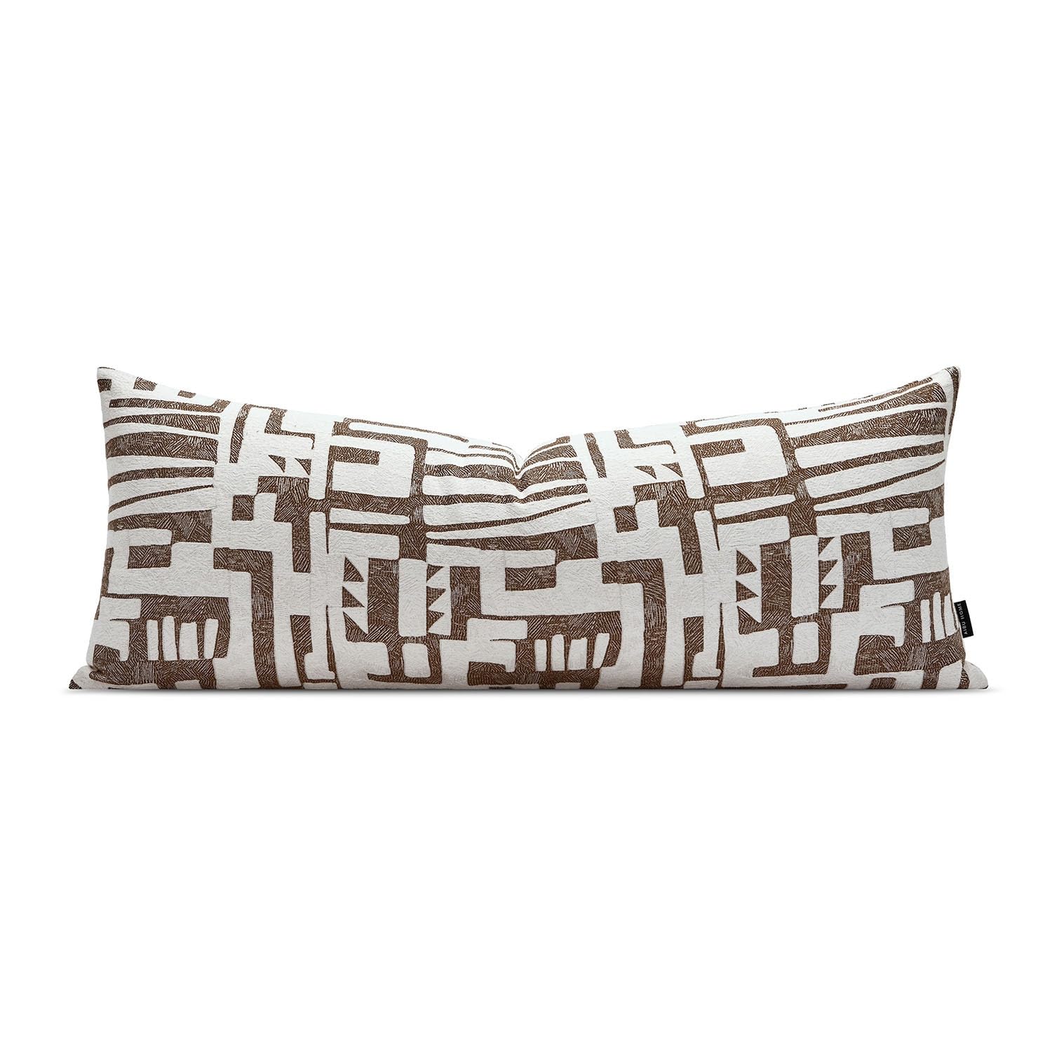 Dark Brown Tassel Decorative Throw Pillow Cover 20x20 Square Woven Textured Farmhouse Pillows Cushion Cases for Couch Bed Sofa Living Room Decor (Pack of 1)