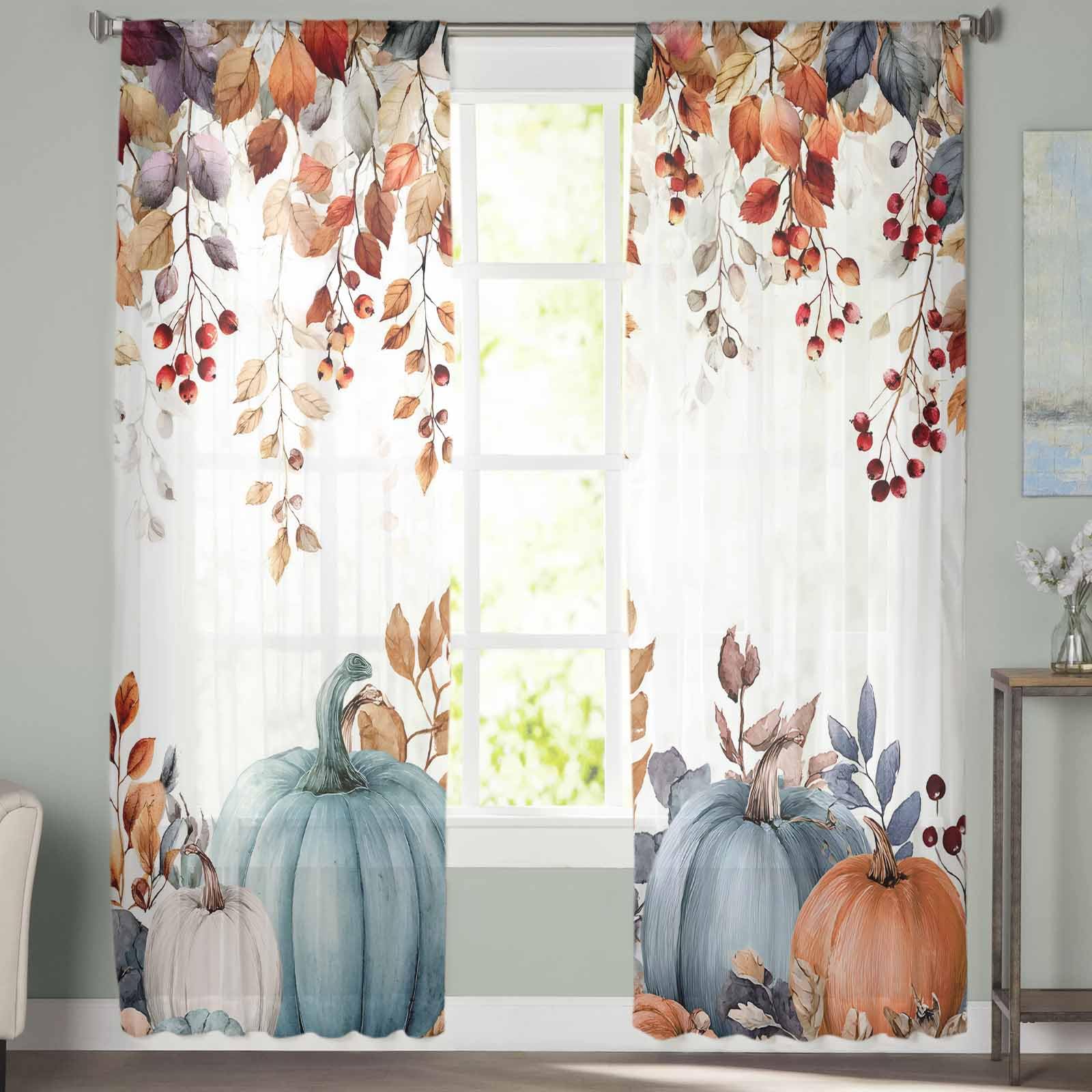 Oil Modern Paintings Abstract Sheer Curtains 84 Inch Length 2 Panels Set, Geometric Artwork Grey and Brown Semi Transparent Voile Rod Pocket Curtains for Living Dining Room Bedroom Drapes