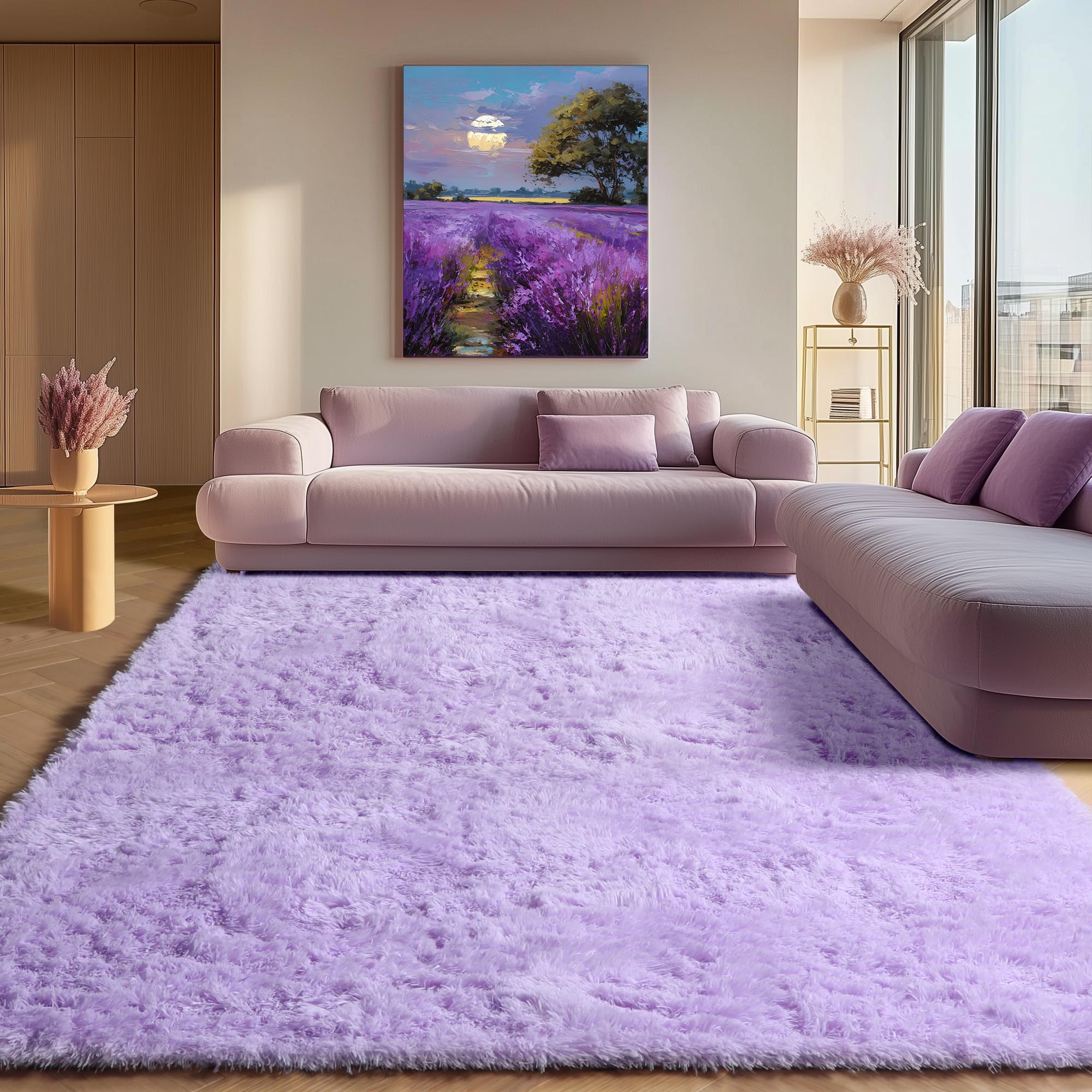 ONASAR Tie-Dyed Dark Grey Round Area Rugs 5ft, Ultra Soft Bedroom Circle Rug for Kids Girls Teen Room, Fluffy Plush Shaggy Carpet Floor Mats for Baby Nursery Living Room Playroom Home Decor