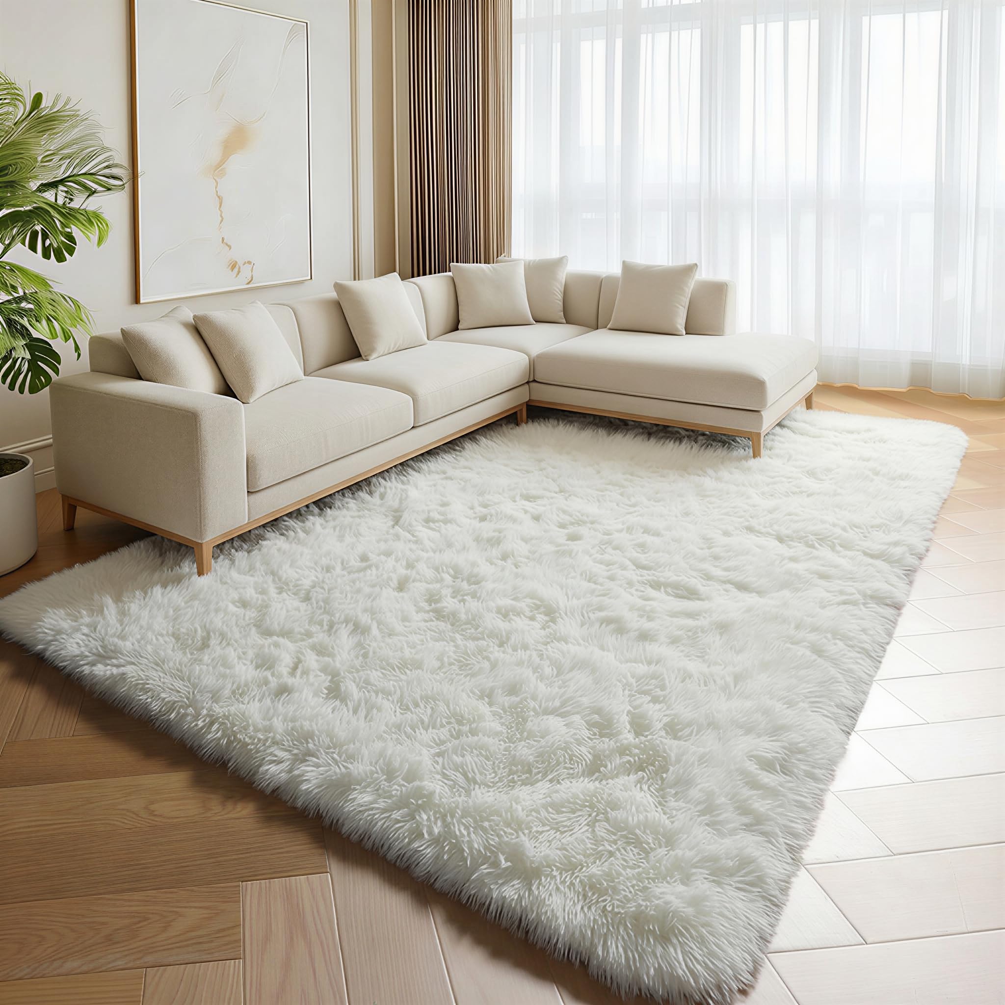 ONASAR Tie-Dyed Dark Grey Round Area Rugs 5ft, Ultra Soft Bedroom Circle Rug for Kids Girls Teen Room, Fluffy Plush Shaggy Carpet Floor Mats for Baby Nursery Living Room Playroom Home Decor