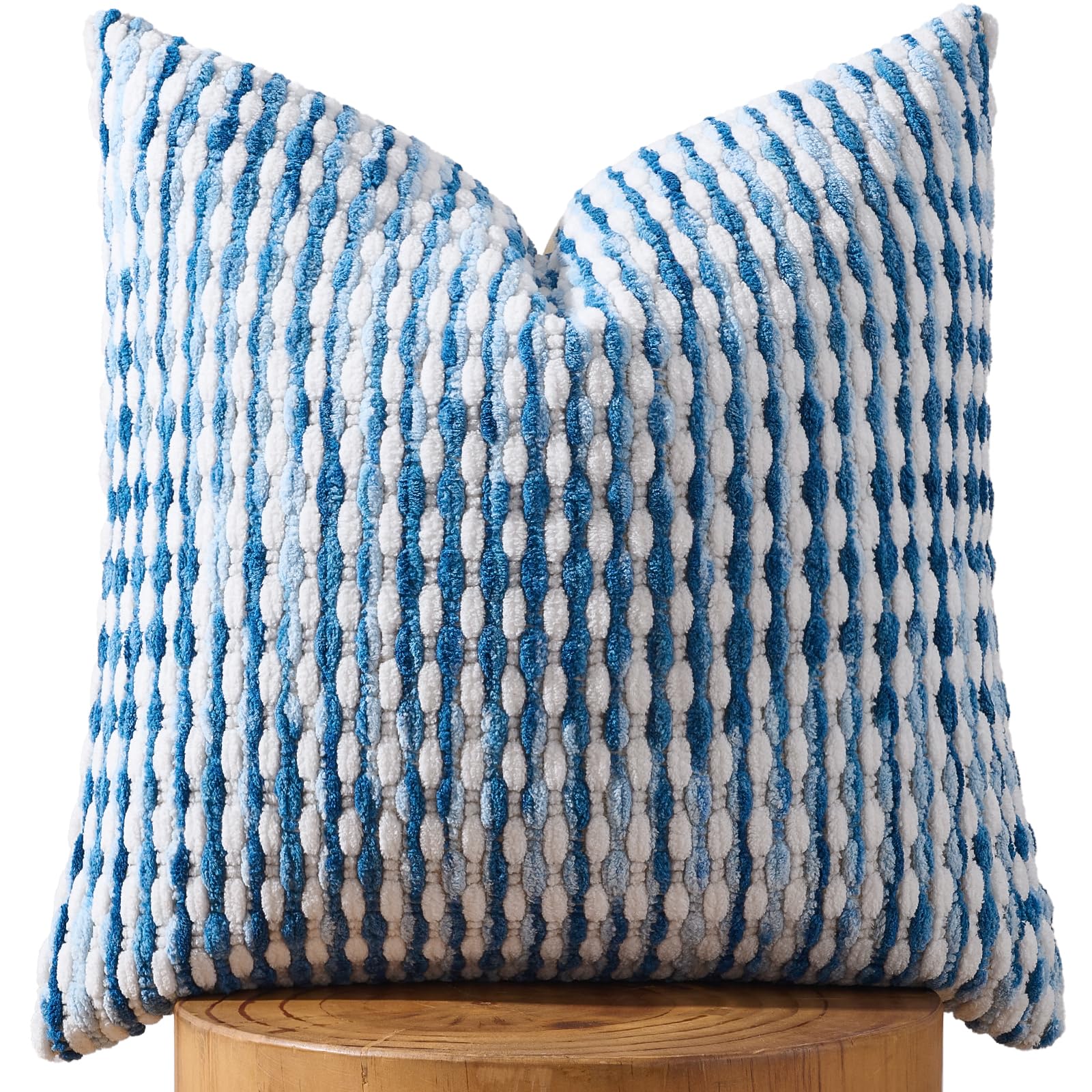 20×20 Inch Brown Boho Chenille Pillow Covers, Set of 2 Tufted Pillowcases for Home Decor