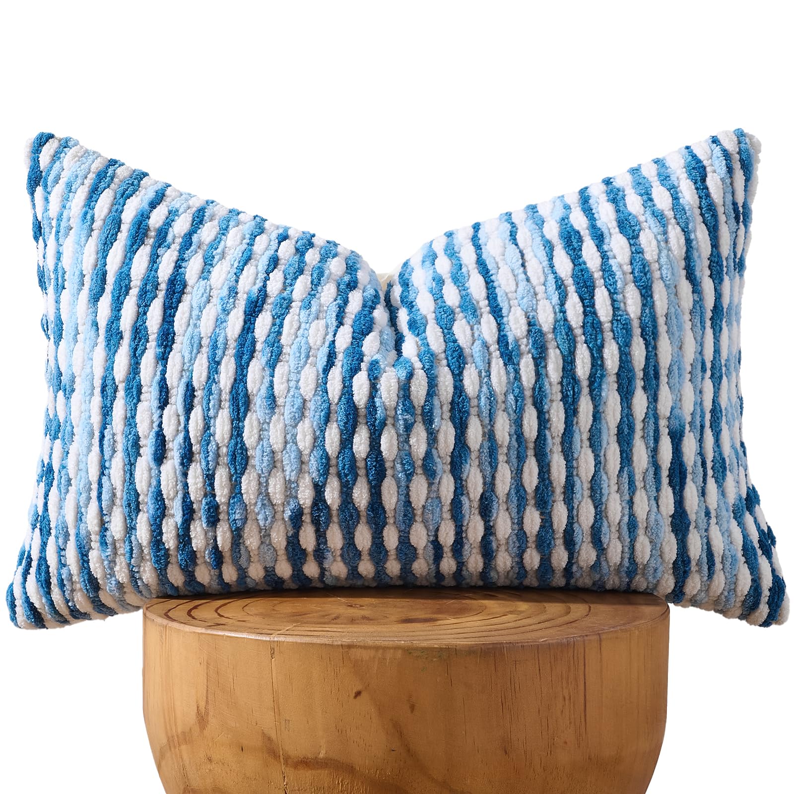 20×20 Inch Brown Boho Chenille Pillow Covers, Set of 2 Tufted Pillowcases for Home Decor