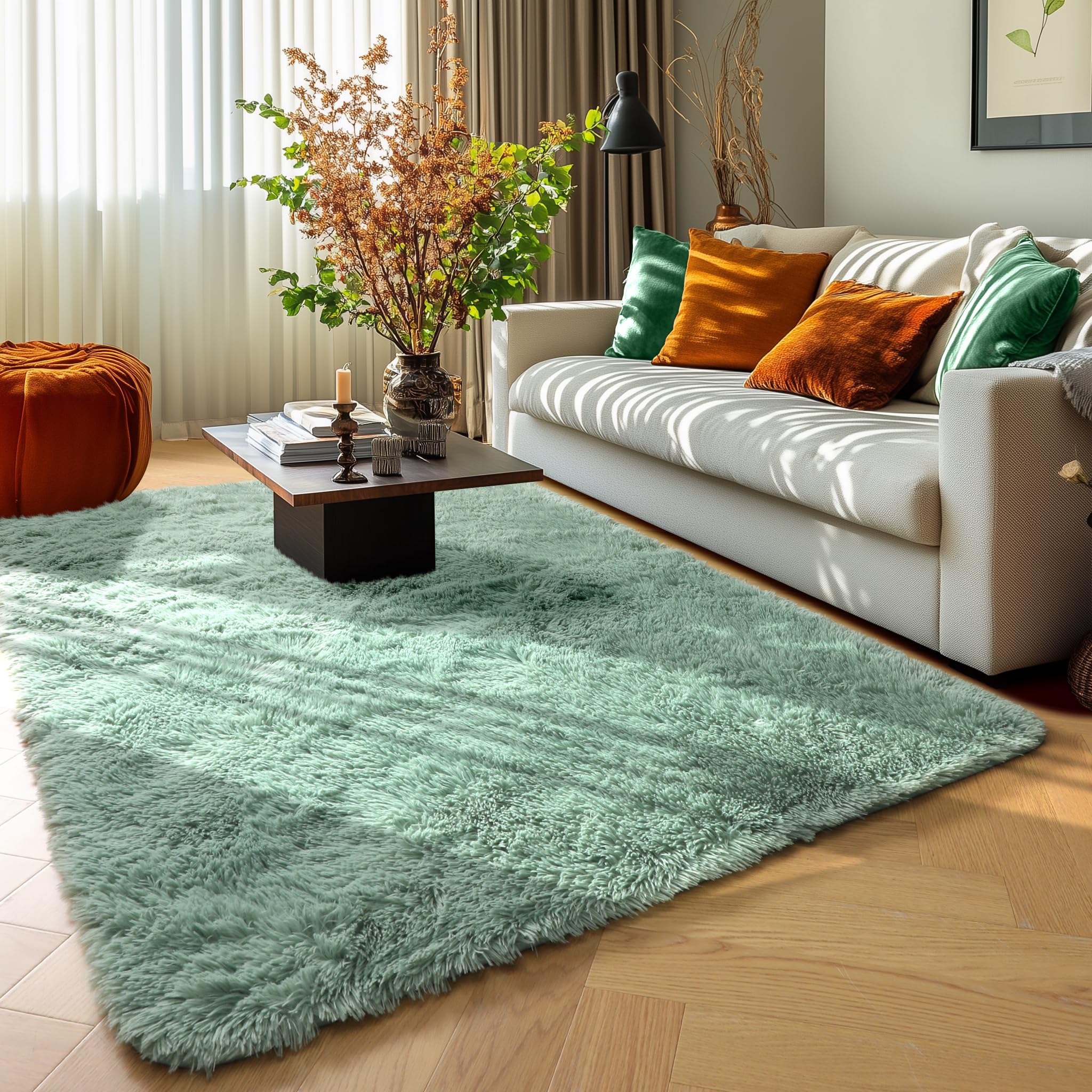 PAGISOFE Abstract Soft Shaggy Rugs for Living Room 5x8 Ft,Tie-Dyed Grey Fluffy Rugs for Kids Room Furry Carpets for Bedroom Room Decor Aesthetic Large Shag Carpet for Boys Girls Dorm Nursery
