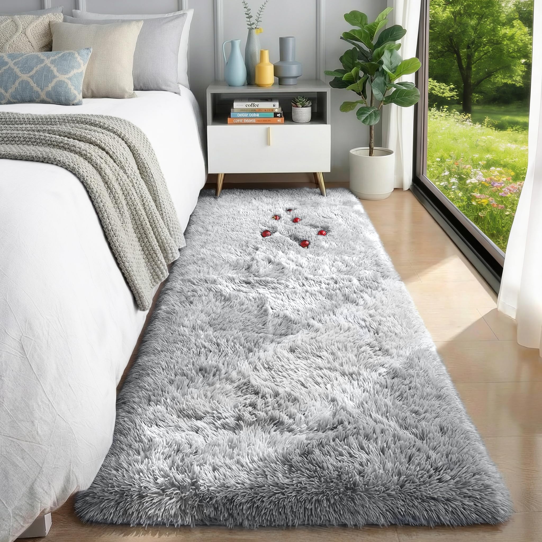PAGISOFE Abstract Soft Shaggy Rugs for Living Room 5x8 Ft,Tie-Dyed Grey Fluffy Rugs for Kids Room Furry Carpets for Bedroom Room Decor Aesthetic Large Shag Carpet for Boys Girls Dorm Nursery