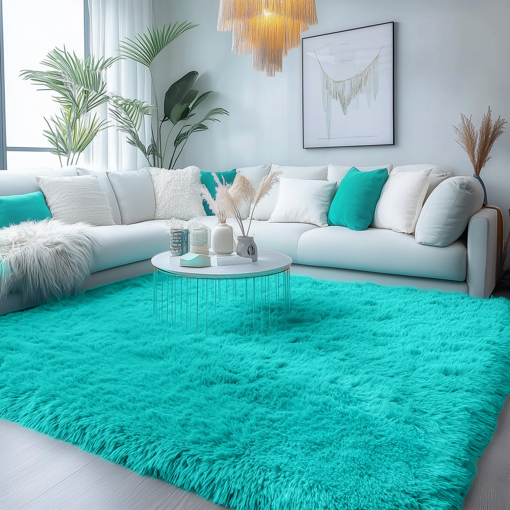 PAGISOFE Abstract Soft Shaggy Rugs for Living Room 5x8 Ft,Tie-Dyed Grey Fluffy Rugs for Kids Room Furry Carpets for Bedroom Room Decor Aesthetic Large Shag Carpet for Boys Girls Dorm Nursery